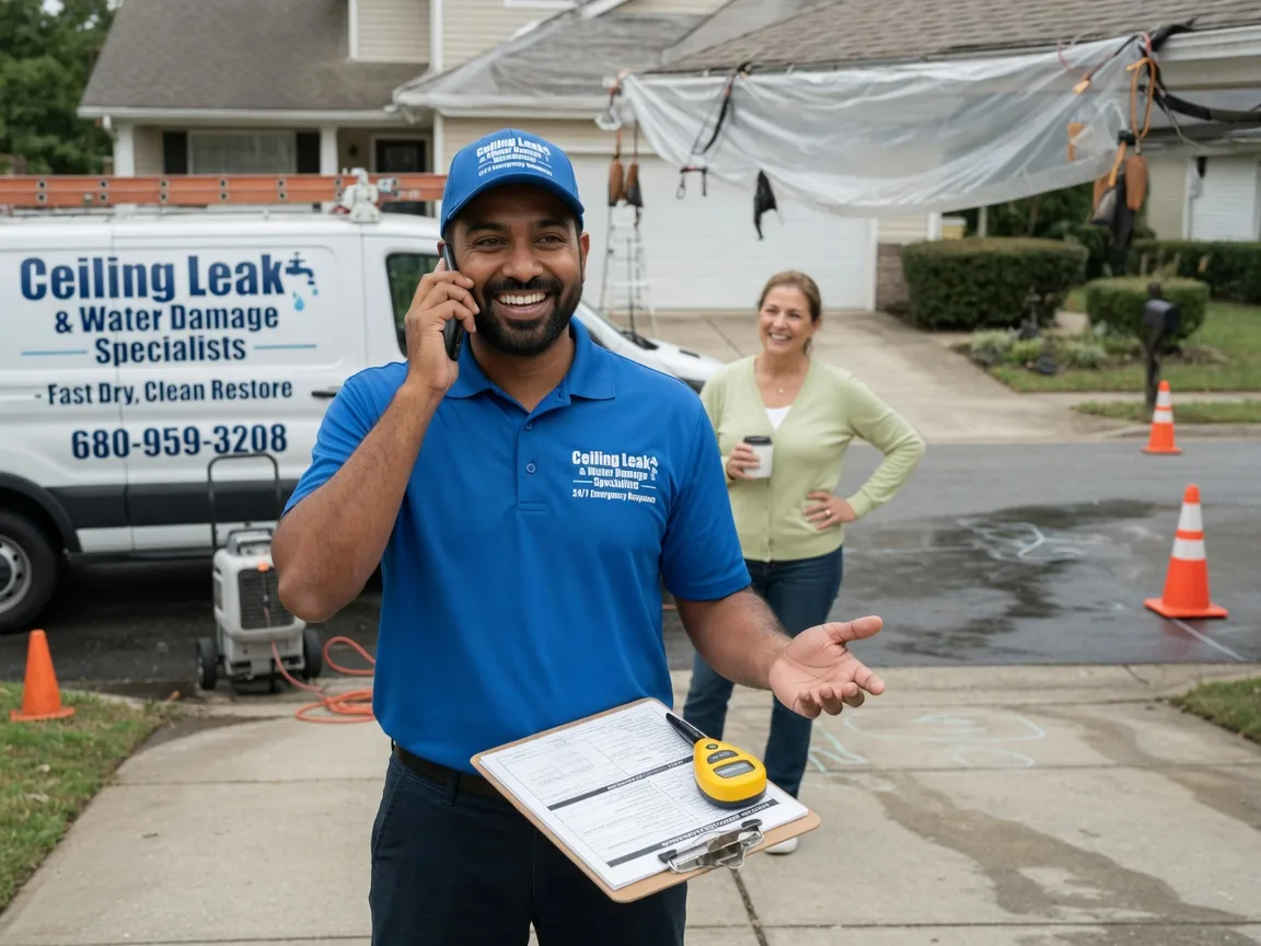 Ceiling Leak Cleanup Plain City, OH FAQs